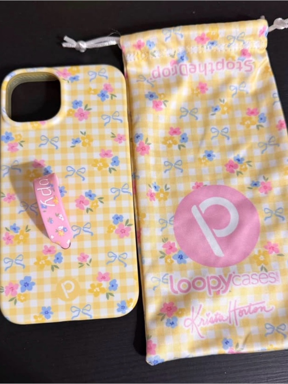 Buttercup Blossom X Krista Horton Loopy case-right handed iPhone 14, 13, & 16e